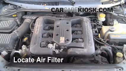 2001 Chrysler LHS 3.5L V6 Filtre à air (moteur) Changement